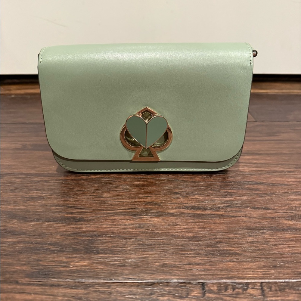 Kate Spade Mint Green Convertible crossbody bag